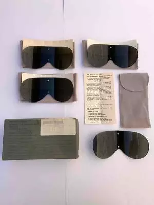 Lot Of (4) Vintage US Military Neutral Gray Ballistic Replacement Goggle Lens • $15.95