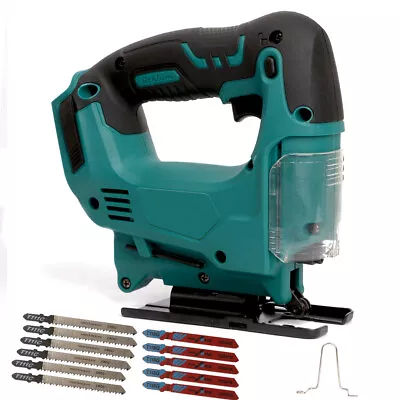 For Makita 18V Cordless Jigsaw Cutter Jig Saw Woodworking Cutting 11 Blades • £37.49