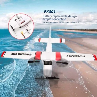 Controller Plane Toy RC Glider Remote Control Airplane For Cessna 182 Model • $78.33