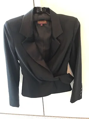 £50 • Buy Renato Nucci Designer Black Peplum Evening Party Jacket Fits UK 8/10 -Never Worn