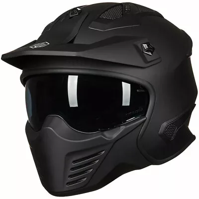 ILM Open Face 3/4 Motorcycle Half Helmet For Moped ATV Cruiser Scooter DOT • $86.99