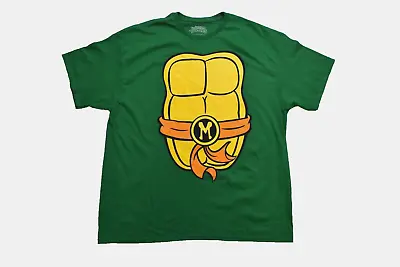 Teenage Mutant Ninja Turtles Mens TMNT Michelangelo Costume Shirt New 2XL • $9.99