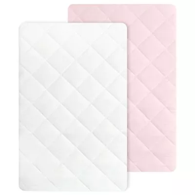  Pack N Play Sheets Pad 2 Pack - Pack N Play Sheet 2-pack Light Pink & White • $39.54