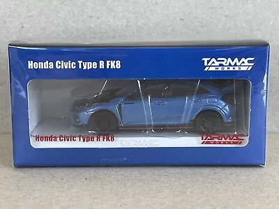 Tarmac Works Honda Civic Type R FK8 Blue With Black Bonnet With Container 1/64 • $48