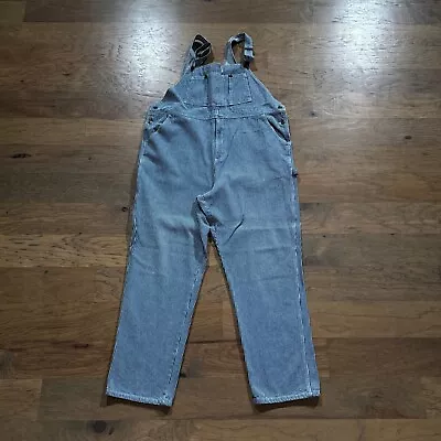 Vintage Guide Gear Overalls Mens 3XL Blue Denim Train Conductor Railroad Stripes • $49.99