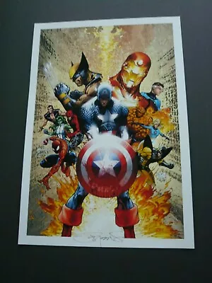 Civil War #1 Art Print By Michael Turner & Peter Steigerwald Signed 13x19 • $79.99