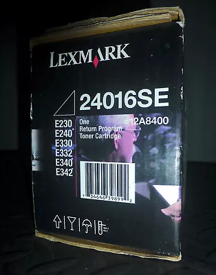 New Genuine / Original Lexmark 24016SE Black Printer Toner Cartridge - Sealed • £25.75