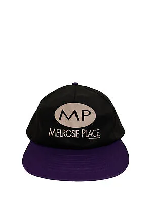 Vintage Melrose Place Black & Purple Snapback Hat MP • $22.50