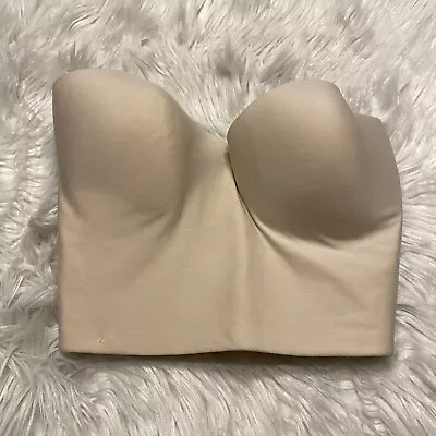 Wacoal 36D Bra Beige Perfect Contour Strapless Longline Bustier 65503 • £24.08