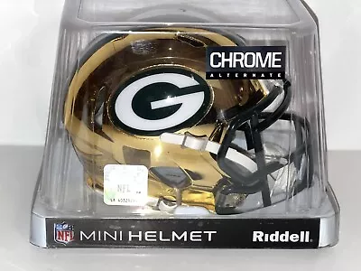 Brand New Green Bay Packers 2018 Chrome Mini Helmet Limited Edition New In Box • $129.99