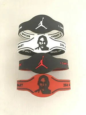 NBA Basketball Star Head Double Sided Bracelet  Sports Wristband MICHAEL JORDAN  • $9.99