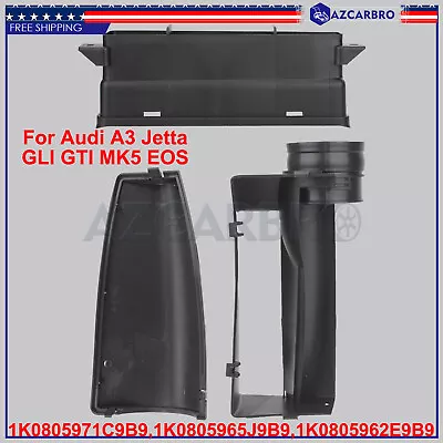 3Pcs Fits For Audi A3 Jetta GLI GTI MK5 EOS Air Intake Guide Inlet Duct Assembly • $25.97