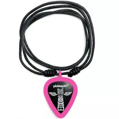 Pickbandz Rope Necklace With Guitar Pick Holder Pendant Hollywood Pink • $10.99