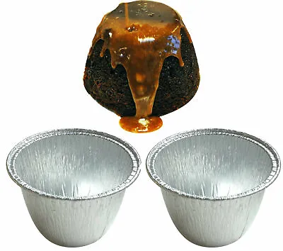 £3.29 • Buy MINI FOIL PUDDING BASINS PIE DISHES CASES ROUND CONTAINERS PUDS XMAS Steak Suet