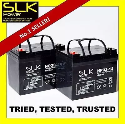 MOBILITY SCOOTER BATTERIES PAIR X (12volt) 12ah 24 33 36 40 50 55amp 75AH  • £249.38