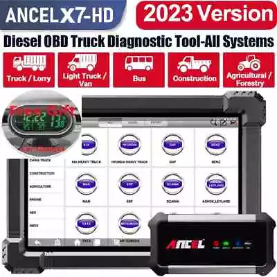 Diesel OBD 24V Truck Diagnostic For Cummins Oil DPF ABS Injector Coding Reset • $679