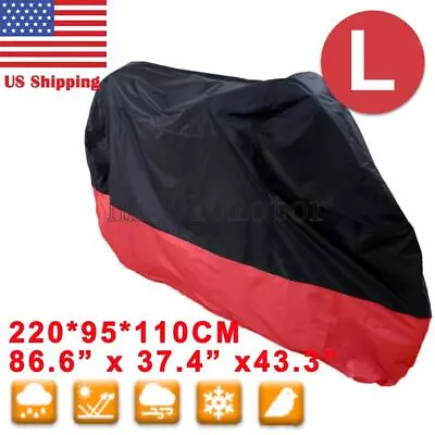 US Stock Standard Street Motorcycle Cover Scooter Moped All Weather Protection • $20.21