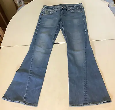 Women's True Religion Drifter Joey Big T Light Wash Bootcut Jeans Size 29 • $34.99