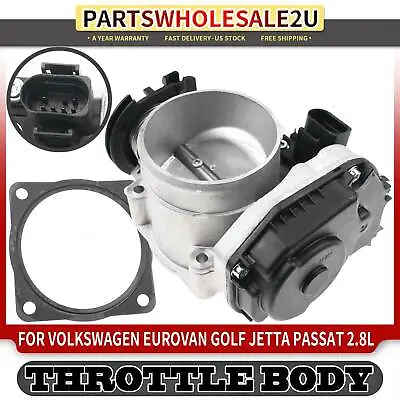 $79.99 • Buy Throttle Body W/ Sensor For Volkswagen Jetta Passat Golf EuroVan 2.8L 021133064A