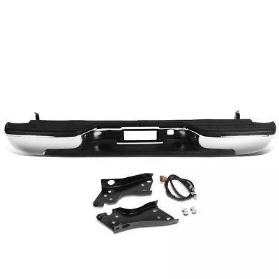 Fit 99-07 Chevy Silverado GMC Sierra 1500 2500 Steel Rear Step Bumper Chrome • $115.88