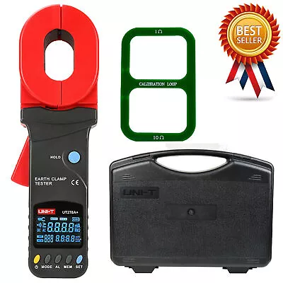 UNI-T UT278A+ Ground Resistance Tester 4 Digitals LCD Display Clamp Ohmmeter ⊕IK • £14.39