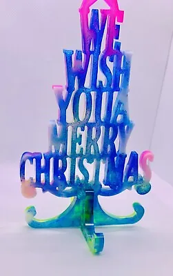 $4 • Buy Christmas Decorations Indoor 7 Inch Tree That Says We Wish You A Merry Christmas