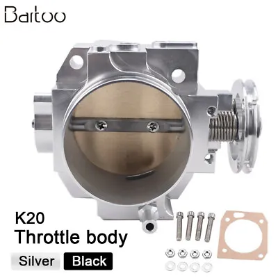 70mm Intake Manifold Throttle Body Plate Assembly Silver For K20 K20A2 Engine • $86.09