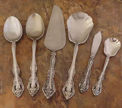 Oneida Michelangelo Cube 6 Serving Pieces Heirloom Stainless Flatware Lot V • $64.99