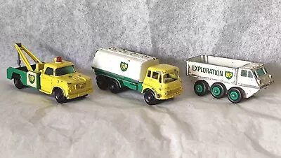 Lesney Matchbox BP 25 Petrol Tanker 13 Dodge Wreck Truck 61 Alvis Stalwart • £4.99