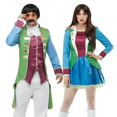 Adult's Couples Party Jacket Fancy Dress Pepper Fairy Tale 60's Carnival Costume • £17.32