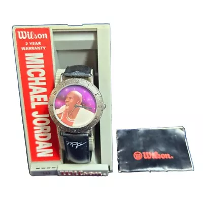 Vintage New Old Stock Wilson Micheal Jordan Collectible Watch Chicago Bulls #23 • $34.95