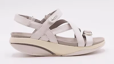 MBT Women's Kiburi Sandal Size US 6-6.5. White Leather - Practically Brand New • $175