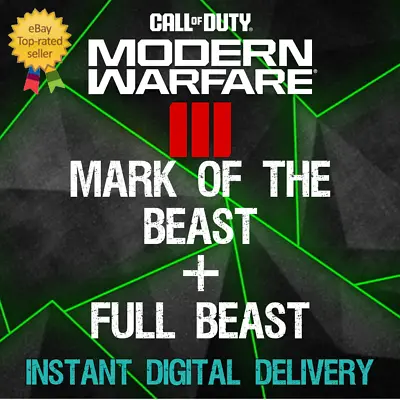 MARK OF THE BEAST + FULL BEAST - Call Of Duty Modern Warfare III MWIII MW3🔥 • $12.42