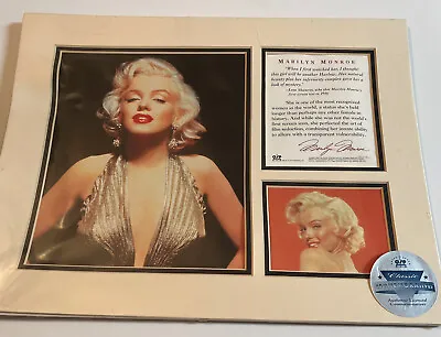 MARILYN MONROE O.S.P. Publishing Special Collectors Limited Edition Framed COA • $45