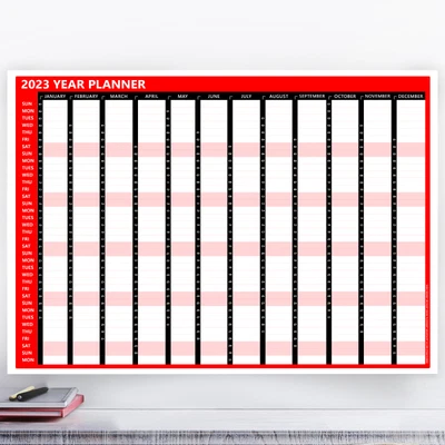 £2.99 • Buy 2023 Year Planner Large A2 Wall Calendar Work Office Planning Rota Table Shift