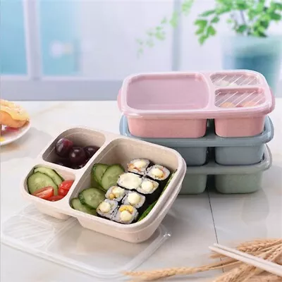 Microwave Fruit Lunch Box Picnic Adult Bento Storage For Kids Food Lunch Bag • $9.49