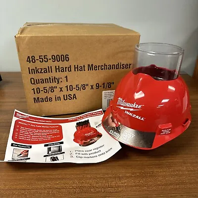 Milwaukee Tools Inkzall Hard Hat Display Office/Pen Organizer Man Cave Desk Ad • $39.99