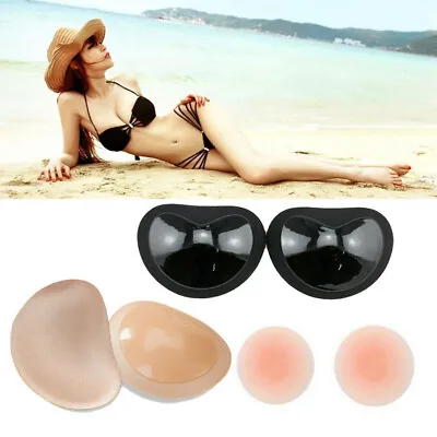 £3.15 • Buy Silicone Gel Bra Breast Enhancers Push Up Pads Chicken Bikini Fillets Inserts UK