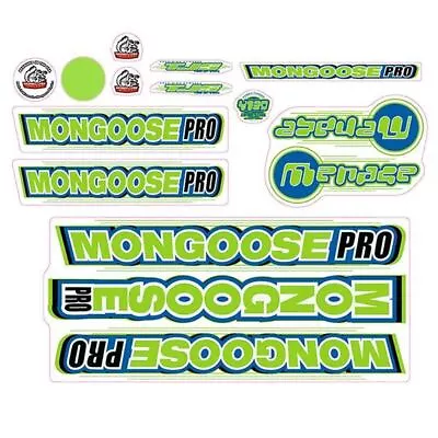 Mongoose - 2000 Menace - Decal Set - Old School Bmx • $88