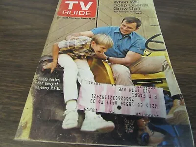 Vintage - Tv Guide March 15th 1969 - Buddy Foster Ken Berry - Mayberry Rfd - Vg • $10.39