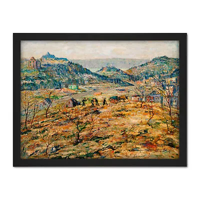 Ernest Lawson City Suburbs Large Framed Art Print • £36.99