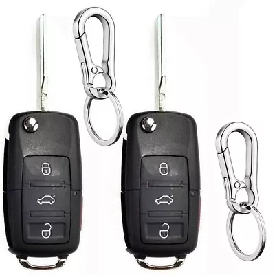 2PCS Remote Flip Key Shell For VW Volkswagen Golf Passat Jetta Beetle 4Button • $13.49