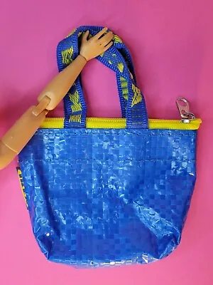 New! Ikea Tote Shopping Bag Laundry 1/6 Fashion Dolls Barbie Fit Accessory  • $6.99