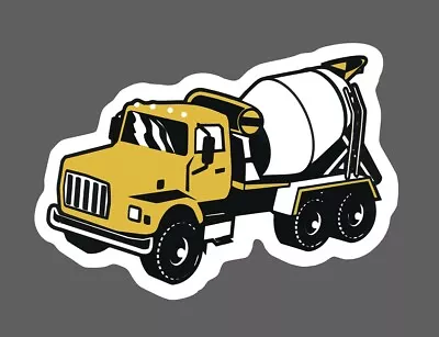 Cement Truck Sticker Construction Waterproof -Buy Any 4 For $1.75 Each Storewide • $2.95
