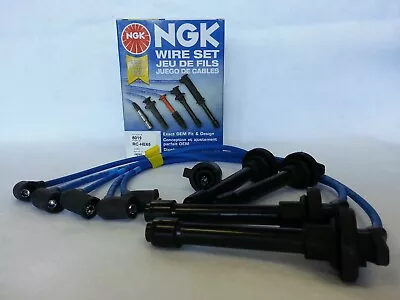 NGK RCHE65 Spark Plug Wires Cables For 93-01 Honda Prelude VTEC H22A H22A1 H22A4 • $67.98