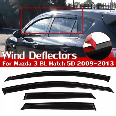 Weathershields Weather Shields Window Visors For Mazda 3 BL Hatch 5D 2009-2013 • $45.69