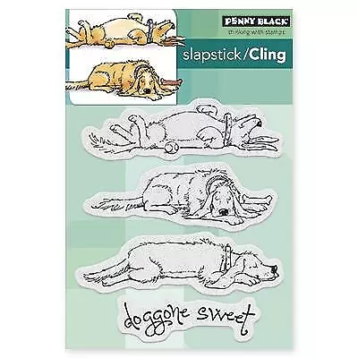 New Penny Black Rubber Stamp  DOGGONE Sweet DOGS Cling SET Free USA Ship • $16.95