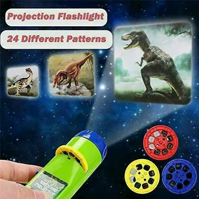 Mini Kids Torch Projector Flashlight 1 To 6 Year Old Educational Toys Xmas Gifts • $13.19