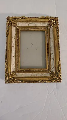 3D Ornate Decorative Gold Vintage Picture Frame Distressed Wood 6  X 7.5  • $19.99