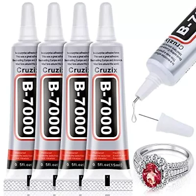 Glue Clear For Rhinestone Crafts Jewelry And Bead Adhesive B7000 Semi Fluid Hig • $14.99